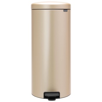 Brabantia - Pattumiera a pedale, Metallic Gold, 30L - 30 Litri Champagne