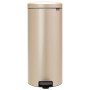 Brabantia - Pattumiera a pedale, Metallic Gold, 30L - 30 Litri Champagne