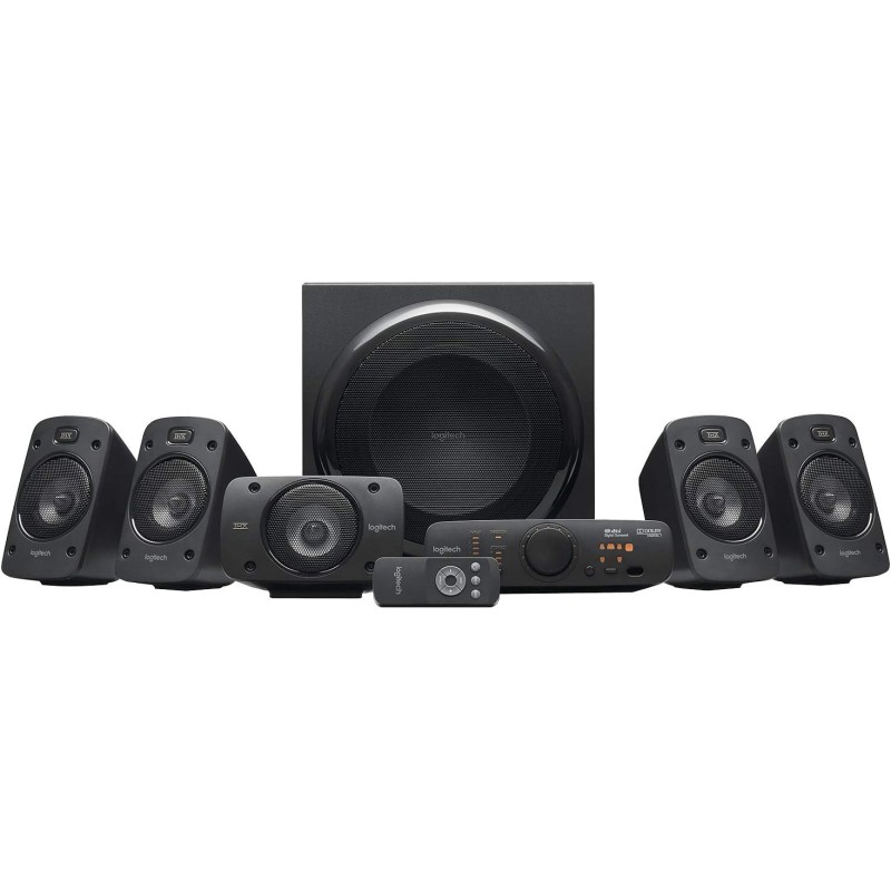 Logitech Z906 5.1 Sistema di Altoparlanti Audio Dolby Surround, Potenza 1000 Watt + Ricevitore Audio Bluetooth Wireless, Presa EU