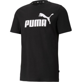 PUMA Ess Logo Tee T-Shirt Uomo (Pacco da 1) - L Puma Black PUMA Ess Logo Tee T-Shirt Uomo (Pacco da 1) - L Puma Black