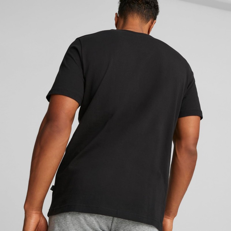 PUMA Ess Logo Tee T-Shirt Uomo (Pacco da 1) - L Puma Black PUMA Ess Logo Tee T-Shirt Uomo (Pacco da 1) - L Puma Black