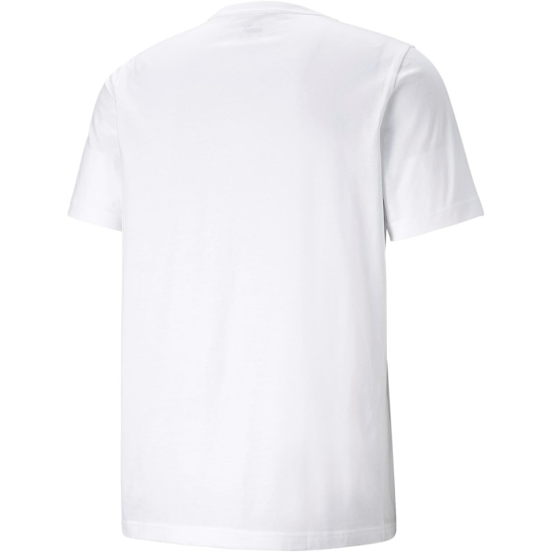 PUMA Ess Logo Tee T-Shirt Uomo (Pacco da 1) - M Puma White PUMA Ess Logo Tee T-Shirt Uomo (Pacco da 1) - M Puma White