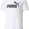 PUMA Ess Logo Tee T-Shirt Uomo (Pacco da 1) - M Puma White