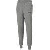 PUMA Essentials+ -Pantaloni con Logo in Pile Uomo - M Medium Gray Heather PUMA Essentials+ -Pantaloni con Logo in Pile Uomo - M Medium Gray Heather