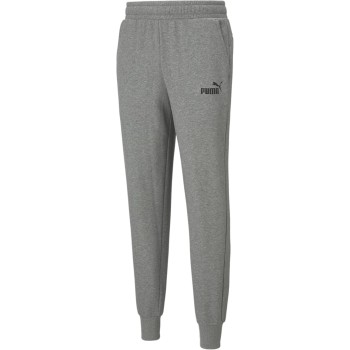 PUMA Essentials+ -Pantaloni con Logo in Pile Uomo - M Medium Gray Heather