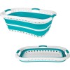Beldray LA072979TQEU Cestello per bucato, curvo e sagomato per adattarsi al corpo, design ovale che abbracia i fianchi, cestello pieghevole, manici ergonomici per trasporto antiscivolo, 37 l, turchese - Turchese Beldray LA072979TQEU Cestello per bucato, curvo e sagomato per adattarsi al corpo, design ovale che abbracia i fianchi, cestello pieghevole, manici ergonomici per trasporto antiscivolo, 37 l, turchese - Turchese