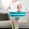 Beldray LA072979TQEU Cestello per bucato, curvo e sagomato per adattarsi al corpo, design ovale che abbracia i fianchi, cestello pieghevole, manici ergonomici per trasporto antiscivolo, 37 l, turchese - Turchese Beldray LA072979TQEU Cestello per bucato, curvo e sagomato per adattarsi al corpo, design ovale che abbracia i fianchi, cestello pieghevole, manici ergonomici per trasporto antiscivolo, 37 l, turchese - Turchese