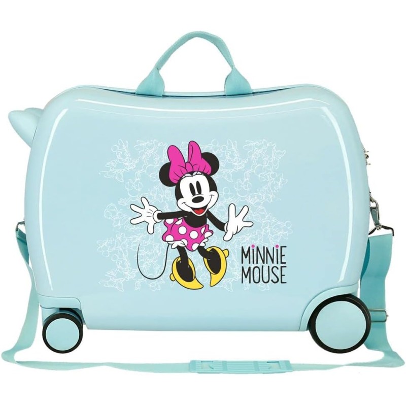 Disney Enjoy the Day Valigia per Bambini, 38 cm, Blu (Turchese) - Turchese
