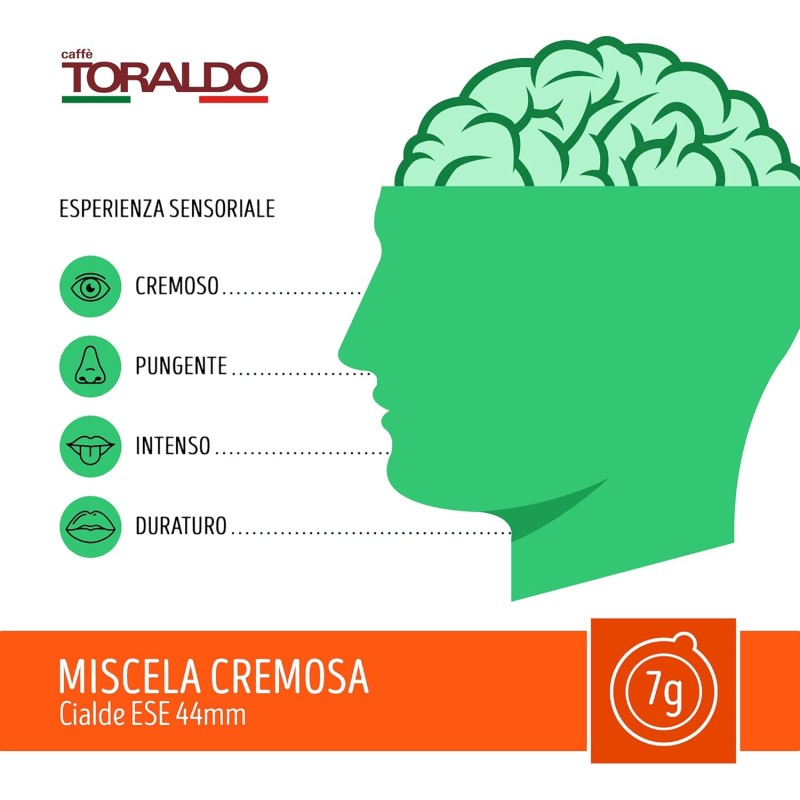 Caffè Toraldo Miscela Cremosa Cialde ESE 44 mm (150 Unità) Caffè Toraldo Miscela Cremosa Cialde ESE 44 mm (150 Unità)