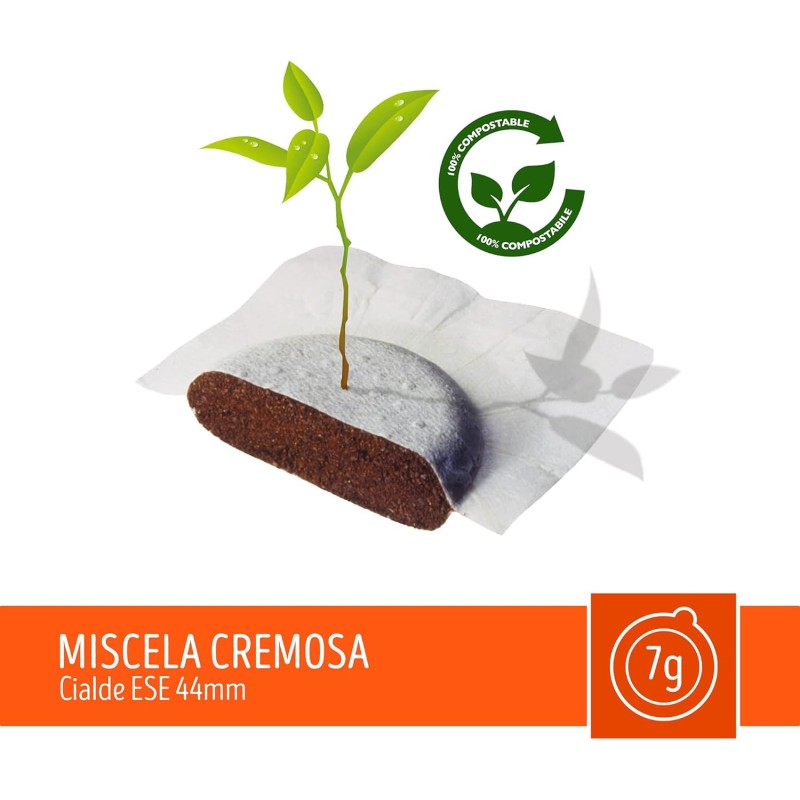 Caffè Toraldo Miscela Cremosa Cialde ESE 44 mm (150 Unità) Caffè Toraldo Miscela Cremosa Cialde ESE 44 mm (150 Unità)