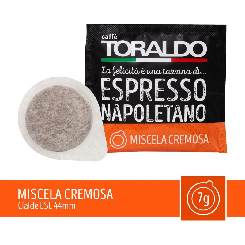 Caffè Toraldo Miscela Cremosa Cialde ESE 44 mm (150 Unità) Caffè Toraldo Miscela Cremosa Cialde ESE 44 mm (150 Unità)
