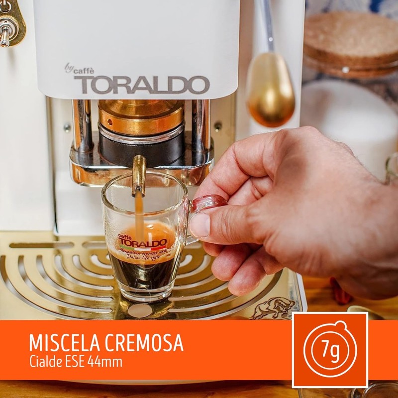 Caffè Toraldo Miscela Cremosa Cialde ESE 44 mm (150 Unità) Caffè Toraldo Miscela Cremosa Cialde ESE 44 mm (150 Unità)