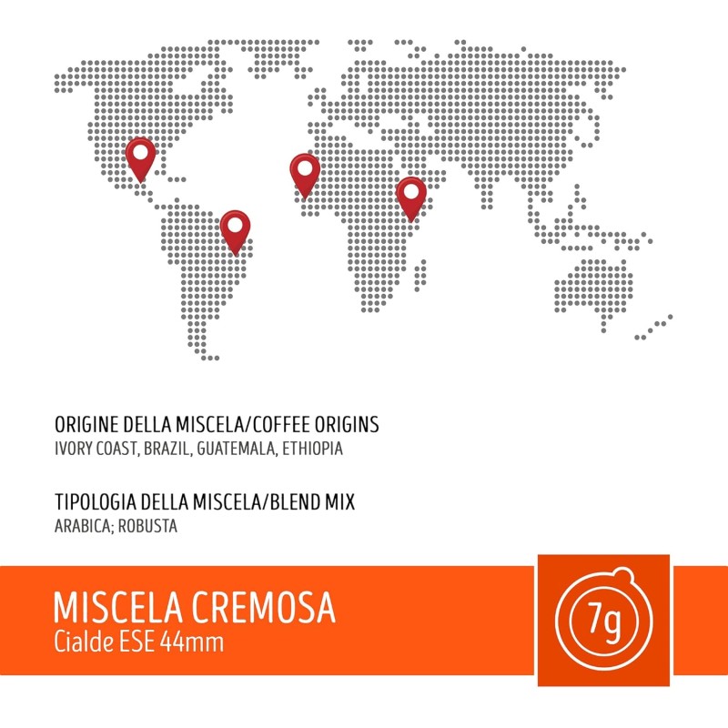 Caffè Toraldo Miscela Cremosa Cialde ESE 44 mm (150 Unità) Caffè Toraldo Miscela Cremosa Cialde ESE 44 mm (150 Unità)