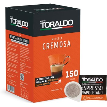 Caffè Toraldo Miscela Cremosa Cialde ESE 44 mm (150 Unità)