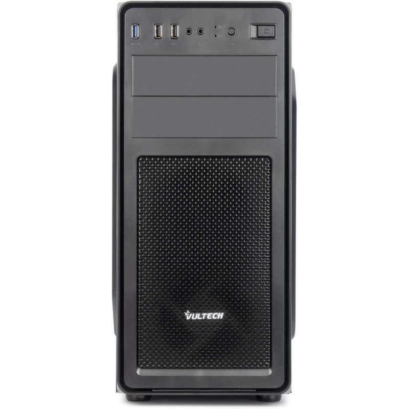 Case VulTech ATX VCO-A2699 senza alimentatore, computer case compatto 1x USB 3.0, 2x USB 2.0, colore nero - Senza alimentatore Case VulTech ATX VCO-A2699 senza alimentatore, computer case compatto 1x USB 3.0, 2x USB 2.0, colore nero - Senza alimentatore
