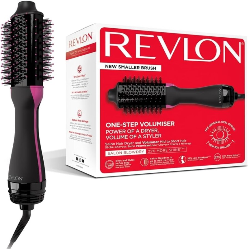 REVLON One-Step Asciugacapelli Volumizzante per capelli da medi a corti One-Step, Tecnologia Ionica e Ceramica RVDR5282UKE, Capelli Corti, kurze Haare REVLON One-Step Asciugacapelli Volumizzante per capelli da medi a corti One-Step, Tecnologia Ionica e Ceramica RVDR5282UKE, Capelli Corti, kurze Haare
