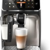 Philips 5400 Series Macchina da Caffè Automatica - Montalatte LatteGo, 12 Bevande, Display Intuitivo, 4 Profili Utente, Cromato (EP5447/90) - Cromato