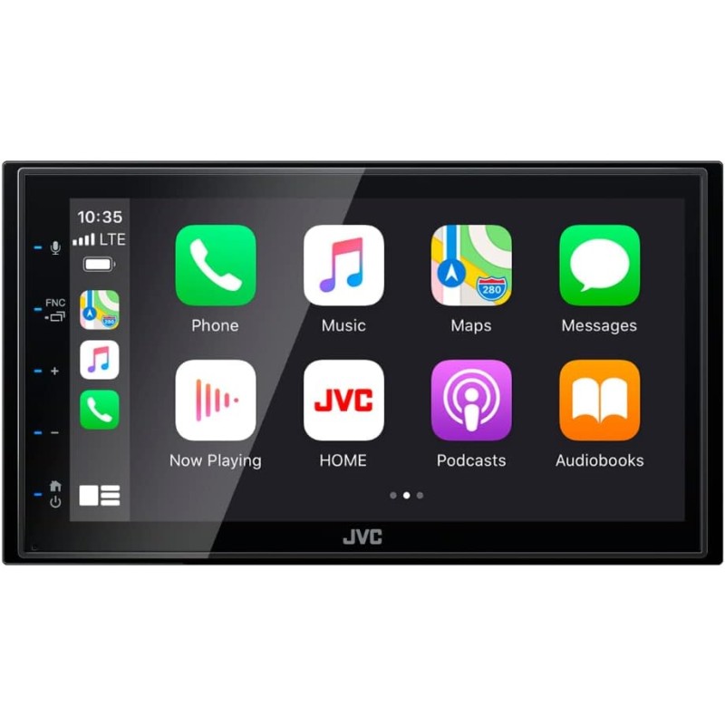 JVC Sintomonitor Bluetooth KW-M565DBT con Touchscreen 6.8", Android Auto Wireless e Carplay Wireless, Bluetooth Automatic Pairing per Android, USB/AUX, Lettore CD, USB Mirroring, Facile Installazione