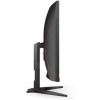 AOC Gaming C32G2ZE - Monitor curvo FHD da 32", 240 Hz, 1 ms, FreeSync Premium (1920 x 1080, HDMI, DisplayPort), colore: Nero/Rosso - 32" FHD Curvo