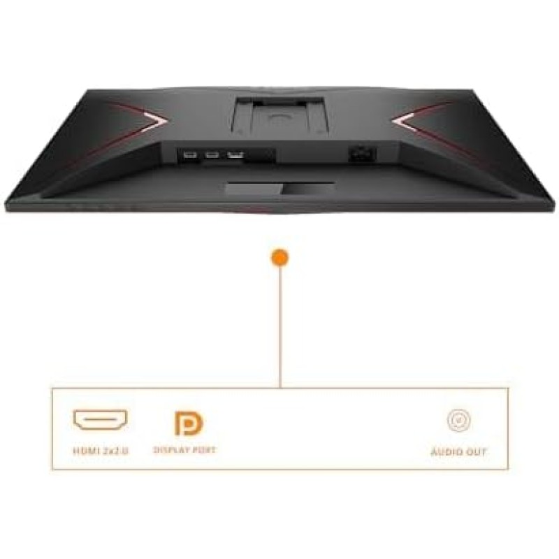 AOC Gaming C32G2ZE - Monitor curvo FHD da 32", 240 Hz, 1 ms, FreeSync Premium (1920 x 1080, HDMI, DisplayPort), colore: Nero/Rosso - 32" FHD Curvo