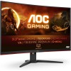 AOC Gaming C32G2ZE - Monitor curvo FHD da 32", 240 Hz, 1 ms, FreeSync Premium (1920 x 1080, HDMI, DisplayPort), colore: Nero/Rosso - 32" FHD Curvo