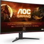 AOC Gaming C32G2ZE - Monitor curvo FHD da 32", 240 Hz, 1 ms, FreeSync Premium (1920 x 1080, HDMI, DisplayPort), colore: Nero/Rosso - 32" FHD Curvo