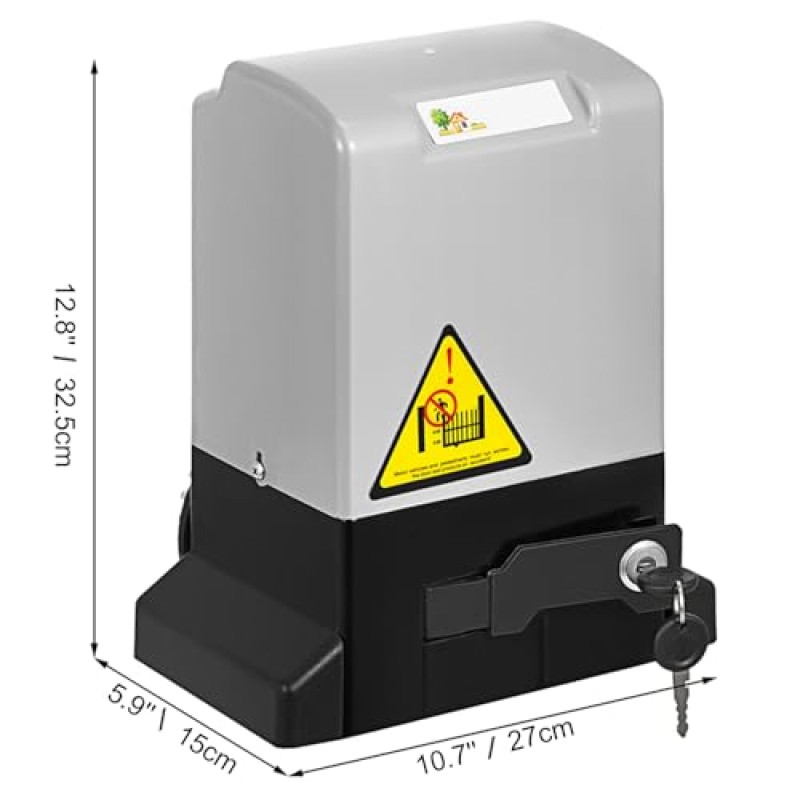 VEVOR 4M Cancello Scorrevole, Apricancello per Garage Elettrico, Porte Scorrevoli per Operatore, Facile da installare per Telecomando Porte da Garage (600KG)
