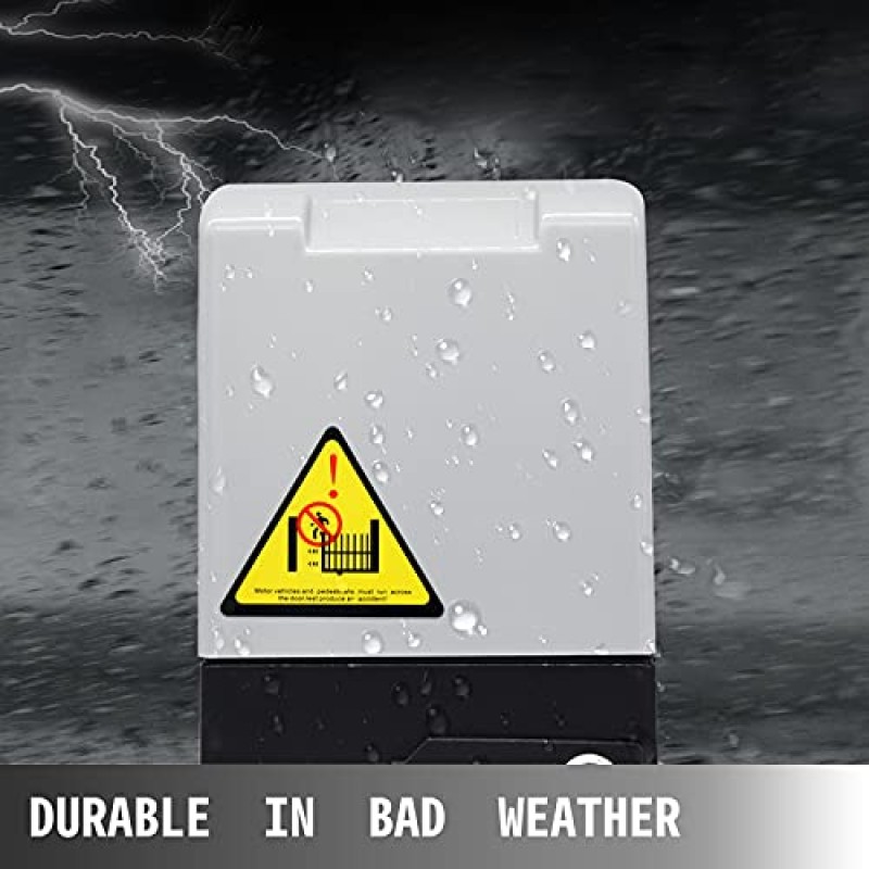 VEVOR 4M Cancello Scorrevole, Apricancello per Garage Elettrico, Porte Scorrevoli per Operatore, Facile da installare per Telecomando Porte da Garage (600KG)