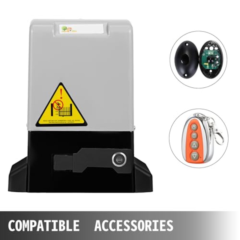 VEVOR 4M Cancello Scorrevole, Apricancello per Garage Elettrico, Porte Scorrevoli per Operatore, Facile da installare per Telecomando Porte da Garage (600KG)