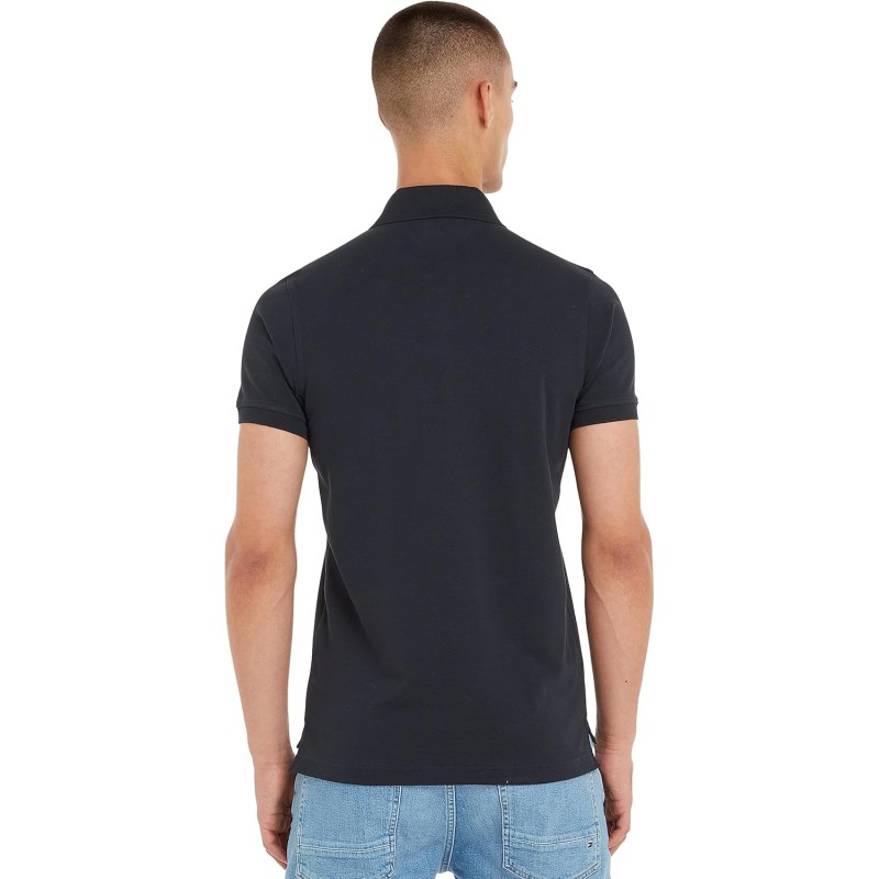 Tommy Hilfiger Uomo Maglietta Polo Maniche Corte 1985 Slim Fit - XXL Blu (Desert Sky) Tommy Hilfiger Uomo Maglietta Polo Maniche Corte 1985 Slim Fit - XXL Blu (Desert Sky)