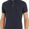 Tommy Hilfiger Uomo Maglietta Polo Maniche Corte 1985 Slim Fit - XXL Blu (Desert Sky)