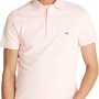 Tommy Hilfiger Uomo Maglietta Polo Maniche Corte 1985 Slim Fit - M Rosa (Light Pink)