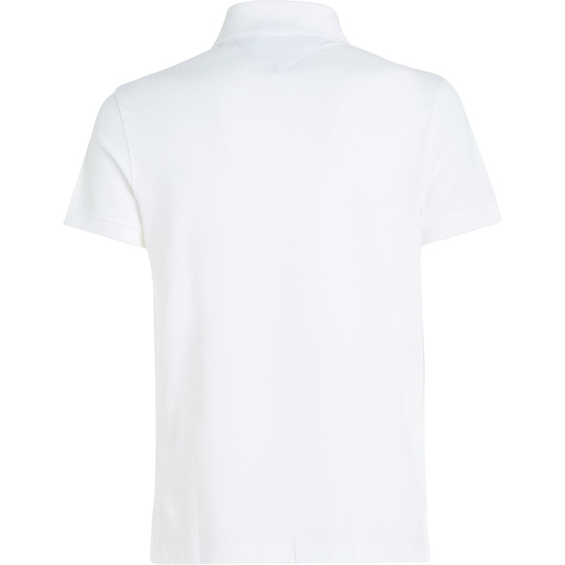 Tommy Hilfiger Uomo Maglietta Polo Maniche Corte 1985 Slim Fit - L Bianco (White) Tommy Hilfiger Uomo Maglietta Polo Maniche Corte 1985 Slim Fit - L Bianco (White)