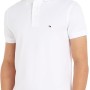 Tommy Hilfiger Uomo Maglietta Polo Maniche Corte 1985 Slim Fit - S Bianco (White)