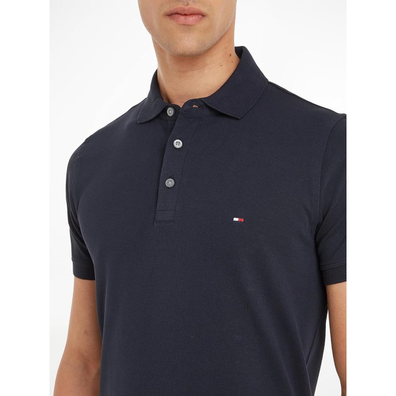Tommy Hilfiger Uomo Maglietta Polo Maniche Corte 1985 Slim Fit - S Blu (Desert Sky) Tommy Hilfiger Uomo Maglietta Polo Maniche Corte 1985 Slim Fit - S Blu (Desert Sky)