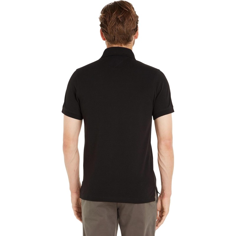 Tommy Hilfiger Uomo Maglietta Polo Maniche Corte 1985 Slim Fit - XXL Nero (Black) Tommy Hilfiger Uomo Maglietta Polo Maniche Corte 1985 Slim Fit - XXL Nero (Black)