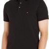 Tommy Hilfiger Uomo Maglietta Polo Maniche Corte 1985 Slim Fit - XXL Nero (Black)