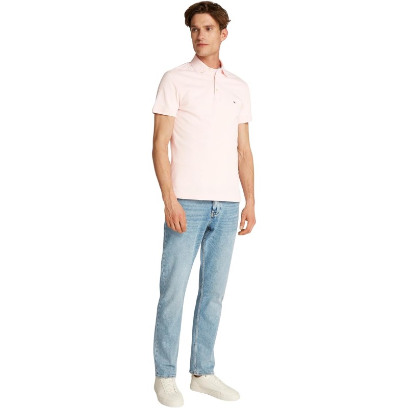 Tommy Hilfiger Uomo Maglietta Polo Maniche Corte 1985 Slim Fit - 3XL Rosa (Light Pink) Tommy Hilfiger Uomo Maglietta Polo Maniche Corte 1985 Slim Fit - 3XL Rosa (Light Pink)
