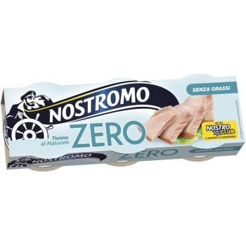 Nostromo - Tonno al naturale, 3 lattine da 65 gr. Zero grassi, già sgocciolato, pronto da gustare. - 1 g (Confezione da 3)