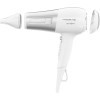 Rowenta CV5930 Powerline Asciugacapelli con Booster Ionico, Phon per Capelli 2100W, Tecnologia Effiwatts, Thermo Control, 1 Diffusore e 1 Concentratore, 6 Combinazioni di Velocità/Temperatura - Bianco/Argento