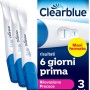 Clearblue Test di Gravidanza Rilevazione Precoce MAXI FORMATO, Risultati con 6 giorni di anticipo, 3 Test