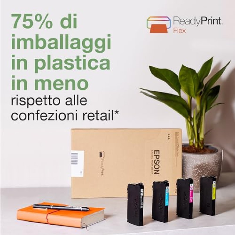 Epson WorkForce Pro WF-3820DWF, Stampante Multifunzione, Inkjet A4 Fronte/Retro, Fax, Scansione, Copia, ADF 35 Pagine, Velocità 21 Pagine al Minuto