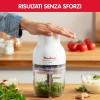 Moulinex DJ5201 Moulinette Essential, 4 Lame Affilate, Trita, Mescola e Sminuzza, Tritatutto, Capacità Recipiente 400 ml, 300 W, Bianco - 300w