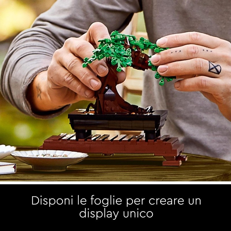 LEGO Botanicals Albero Bonsai - Kit di Piante Artificiali, Modellino da Costruire di Alberello con Vaso, Decorazione per la Casa, Idee Regalo per Adulti, Donna o Uomo - 10281 LEGO Botanicals Albero Bonsai - Kit di Piante Artificiali, Modellino da Costruire di Alberello con Vaso, Decorazione per la Casa, Idee Regalo per Adulti, Donna o Uomo - 10281