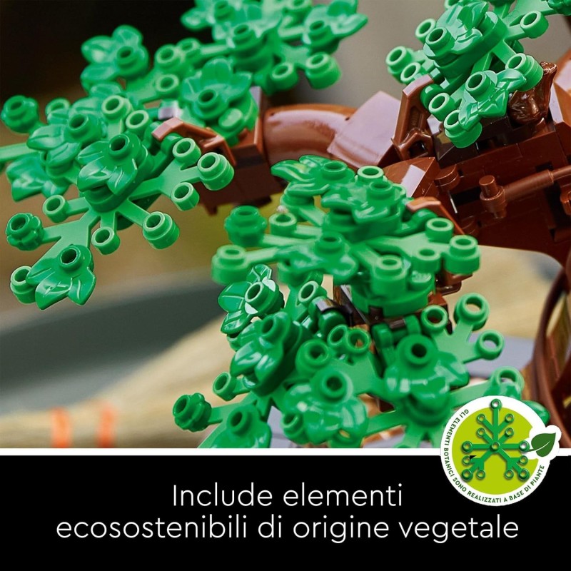 LEGO Botanicals Albero Bonsai - Kit di Piante Artificiali, Modellino da Costruire di Alberello con Vaso, Decorazione per la Casa, Idee Regalo per Adulti, Donna o Uomo - 10281 LEGO Botanicals Albero Bonsai - Kit di Piante Artificiali, Modellino da Costruire di Alberello con Vaso, Decorazione per la Casa, Idee Regalo per Adulti, Donna o Uomo - 10281