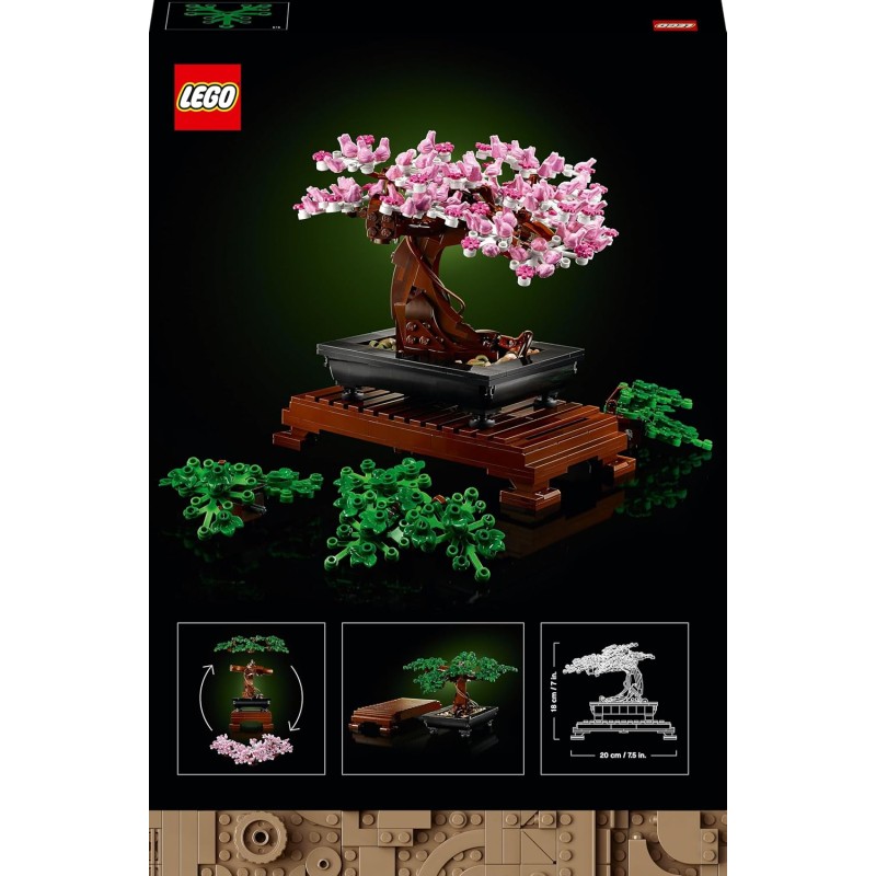 LEGO Botanicals Albero Bonsai - Kit di Piante Artificiali, Modellino da Costruire di Alberello con Vaso, Decorazione per la Casa, Idee Regalo per Adulti, Donna o Uomo - 10281 LEGO Botanicals Albero Bonsai - Kit di Piante Artificiali, Modellino da Costruire di Alberello con Vaso, Decorazione per la Casa, Idee Regalo per Adulti, Donna o Uomo - 10281