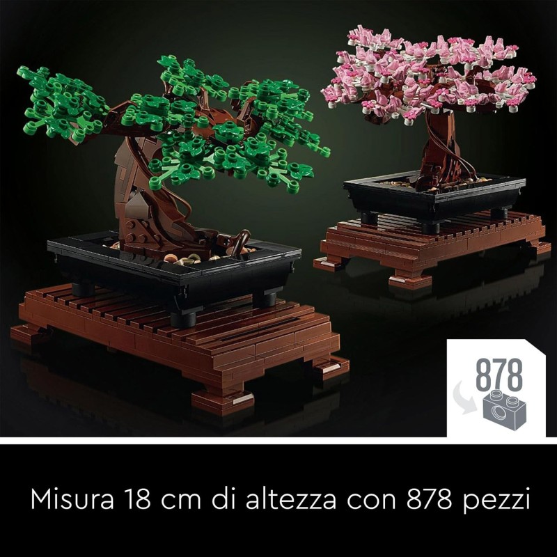 LEGO Botanicals Albero Bonsai - Kit di Piante Artificiali, Modellino da Costruire di Alberello con Vaso, Decorazione per la Casa, Idee Regalo per Adulti, Donna o Uomo - 10281 LEGO Botanicals Albero Bonsai - Kit di Piante Artificiali, Modellino da Costruire di Alberello con Vaso, Decorazione per la Casa, Idee Regalo per Adulti, Donna o Uomo - 10281