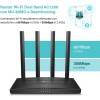 TP-Link Archer C6 Gigabit Router Wi-Fi, Dual Band AC1200Mbps Wireless, 5 Porte Gigabit, ‎‎MU-MIMO, Parental Control, Beamforming, Configurazione Semplice, Supporto IPTV, IPv6, WPS, non supporta xDSL