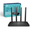 TP-Link Archer C6 Gigabit Router Wi-Fi, Dual Band AC1200Mbps Wireless, 5 Porte Gigabit, ‎‎MU-MIMO, Parental Control, Beamforming, Configurazione Semplice, Supporto IPTV, IPv6, WPS, non supporta xDSL