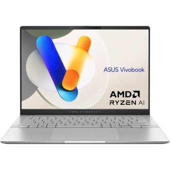 ASUS Vivobook S 14 OLED M5406WA#B08H1KCVGC, Notebook in alluminio con Monitor 14" OLED Anti-glare, Copilot+ PC, Processore AMD Ryzen AI 9 HX 370, RAM 32GB, 1TB SSD PCIE, Windows 11 Home, Argento - RAM 32GB / 1TB SSD